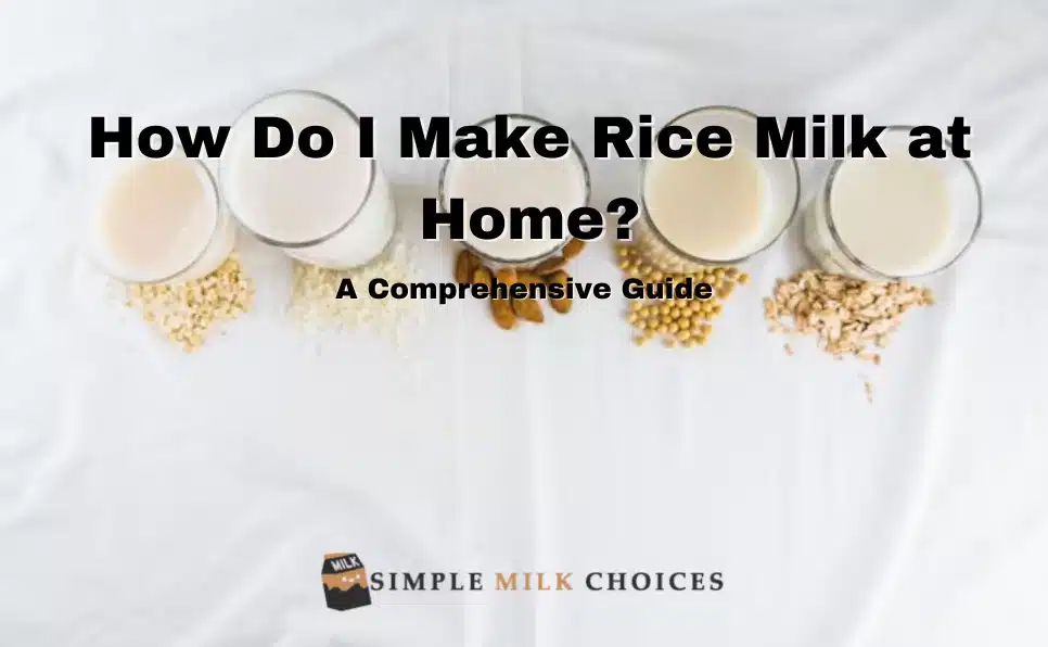 How Do I Make Rice Milk at Home?