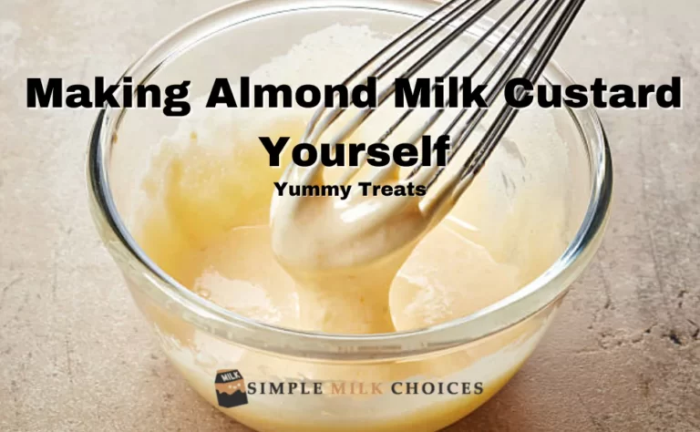 almond milk custard