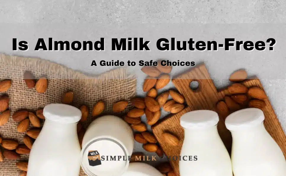 an image showing Almond Milk Gluten-Free nature.