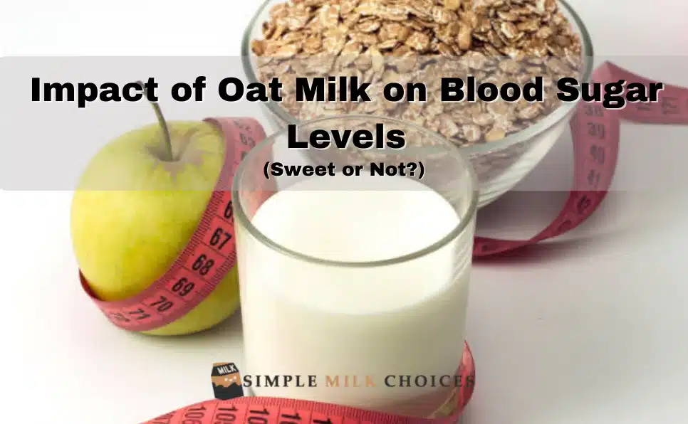 Visualizing the rise of oat milk as a popular dairy alternative, the image sparks curiosity about its potential influence on blood sugar, prompting an investigation into its effects.